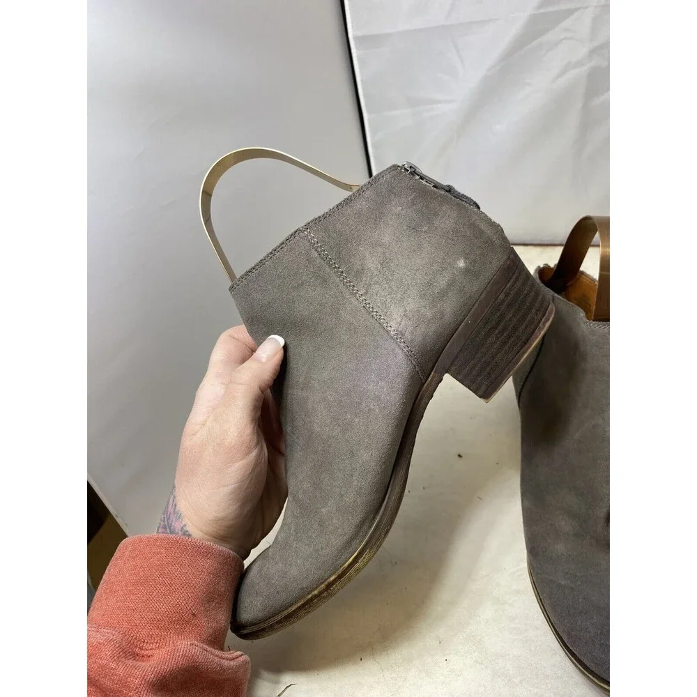 LUCKY BRAND Shoes Womens US 9 Gray Bremma Booties Ankle Boots